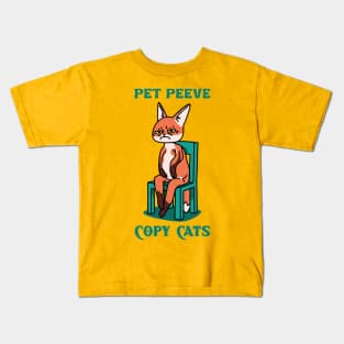 PET PEEVE COPY CAT INTERVIEW Kids T-Shirt